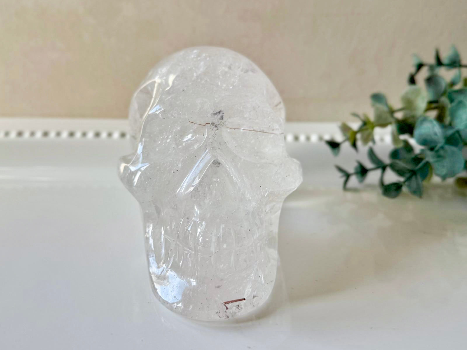 Copper Rutile Clear Quartz Skull || Brazil || Pitico