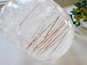 Copper Rutile Clear Quartz Skull || Brazil || Pitico