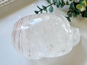 Copper Rutile Clear Quartz Skull || Brazil || Pitico