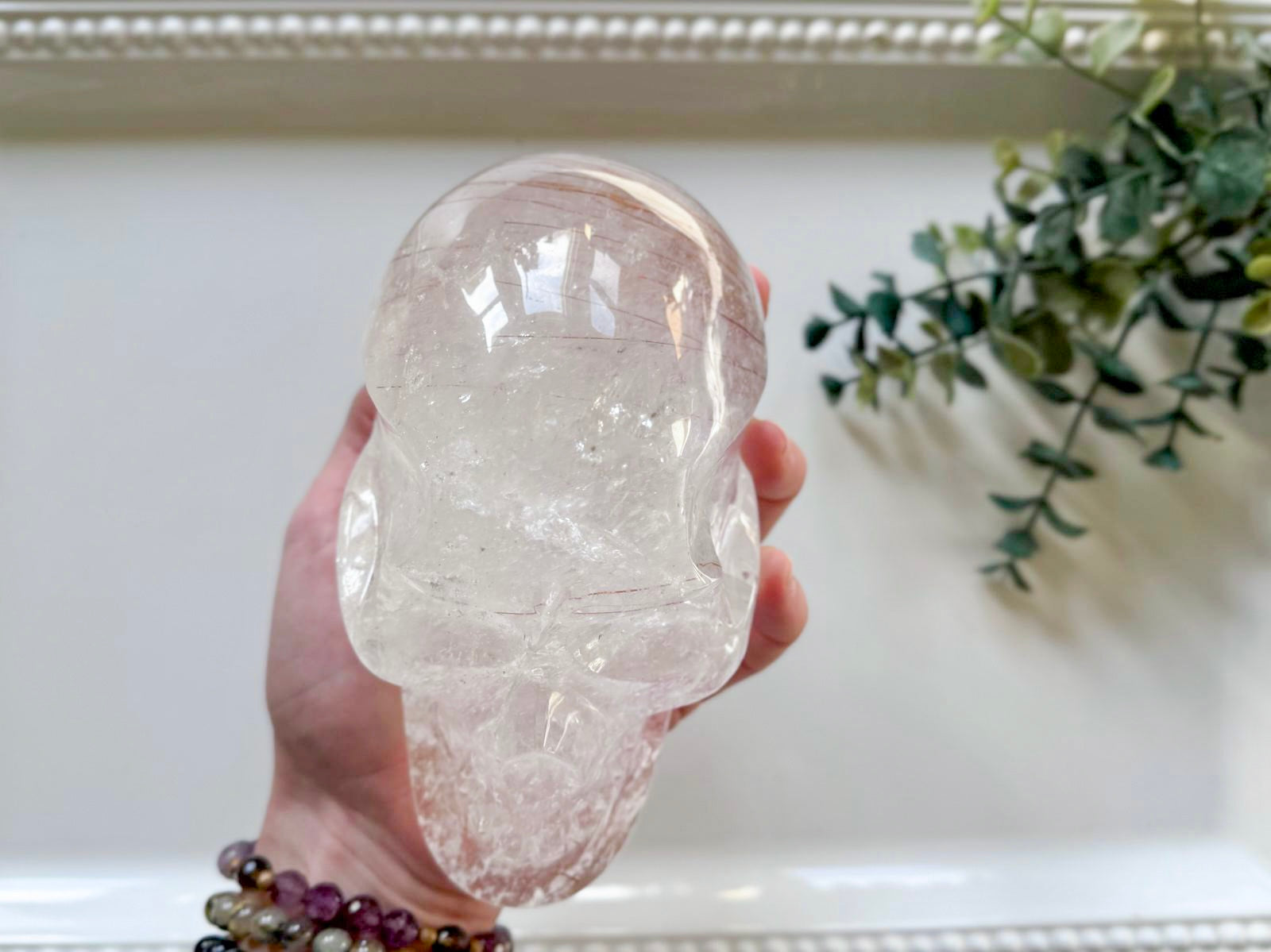 Copper Rutile Clear Quartz Skull || Brazil || Pitico