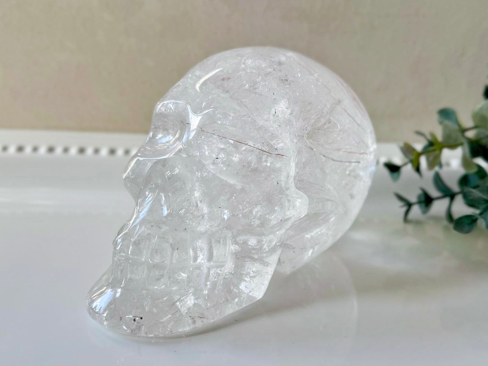 Copper Rutile Clear Quartz Skull || Brazil || Pitico