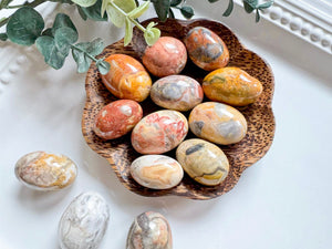 Crazy Lace Agate Round Tumbled Stone