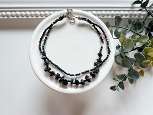 Crystal & Bead Anklet || Crystal Chip