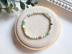 Crystal Beaded Bracelet 4mm || Reiki Infused
