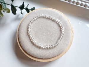 Crystal Beaded Bracelet 4mm || Reiki Infused