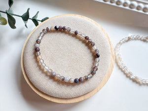 Crystal Beaded Bracelet 4mm || Reiki Infused