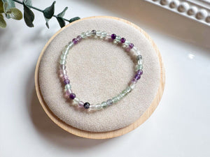 Crystal Beaded Bracelet 4mm || Reiki Infused