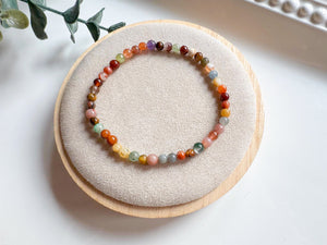 Crystal Beaded Bracelet 4mm || Reiki Infused
