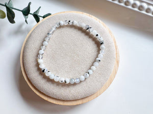 Crystal Beaded Bracelet 4mm || Reiki Infused