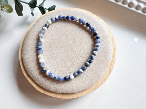 Crystal Beaded Bracelet 4mm || Reiki Infused
