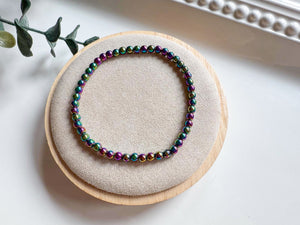 Crystal Beaded Bracelet 4mm || Reiki Infused