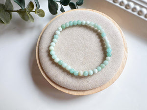 Crystal Beaded Bracelet 4mm || Reiki Infused