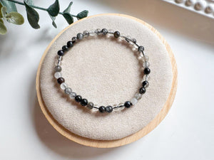 Crystal Beaded Bracelet 4mm || Reiki Infused