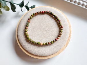Crystal Beaded Bracelet 4mm || Reiki Infused