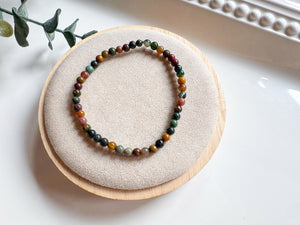 Crystal Beaded Bracelet 4mm || Reiki Infused
