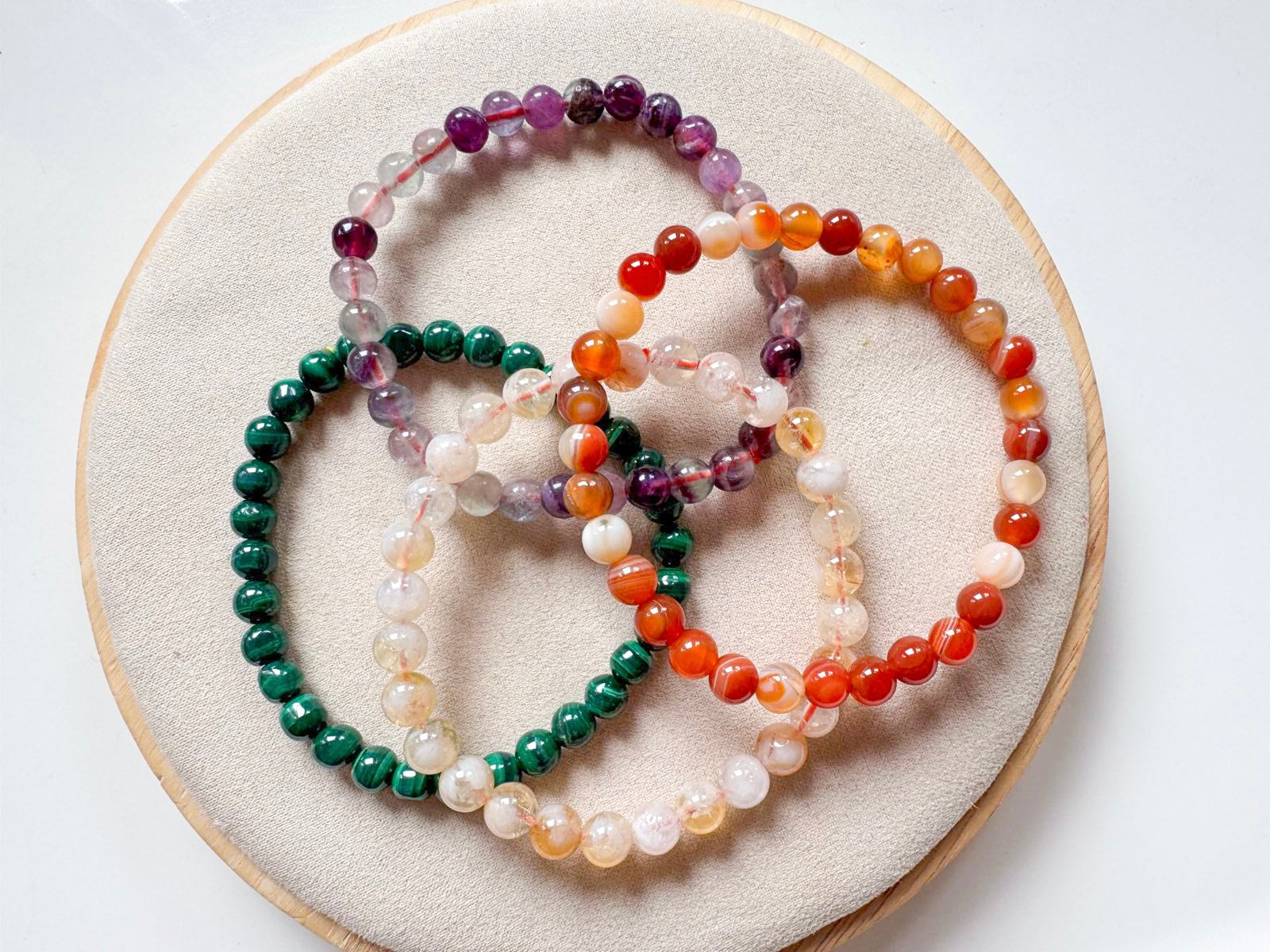 Crystal Beaded Bracelet 6mm || Reiki Infused