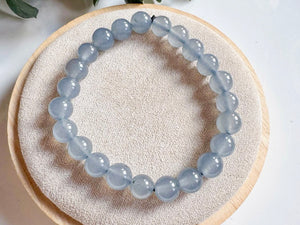 Crystal Beaded Bracelet 8mm || Reiki Infused Iolite
