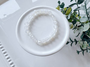Crystal Beaded Faceted Bracelet || 8mm Icosahedron