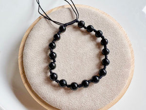 Crystal Beaded Knot Bracelet 6mm || Reiki Infused