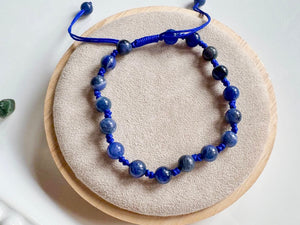 Crystal Beaded Knot Bracelet 6mm || Reiki Infused