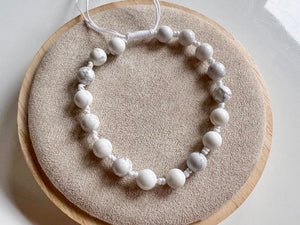 Crystal Beaded Knot Bracelet 6mm || Reiki Infused