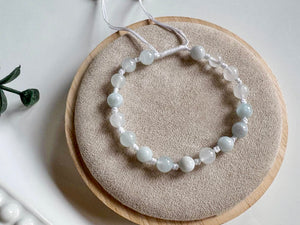Crystal Beaded Knot Bracelet 6mm || Reiki Infused