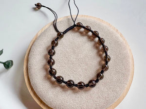 Crystal Beaded Knot Bracelet 6mm || Reiki Infused