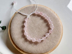 Crystal Beaded Knot Bracelet 6mm || Reiki Infused