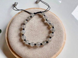 Crystal Beaded Knot Bracelet 6mm || Reiki Infused