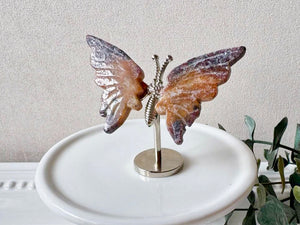 Crystal Butterfly Wings on Metal Body Stand