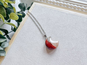 Crystal Crescent Moon Necklace