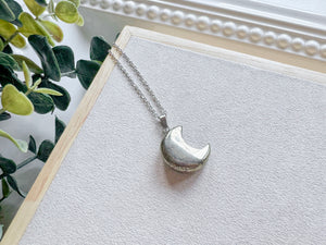 Crystal Crescent Moon Necklace