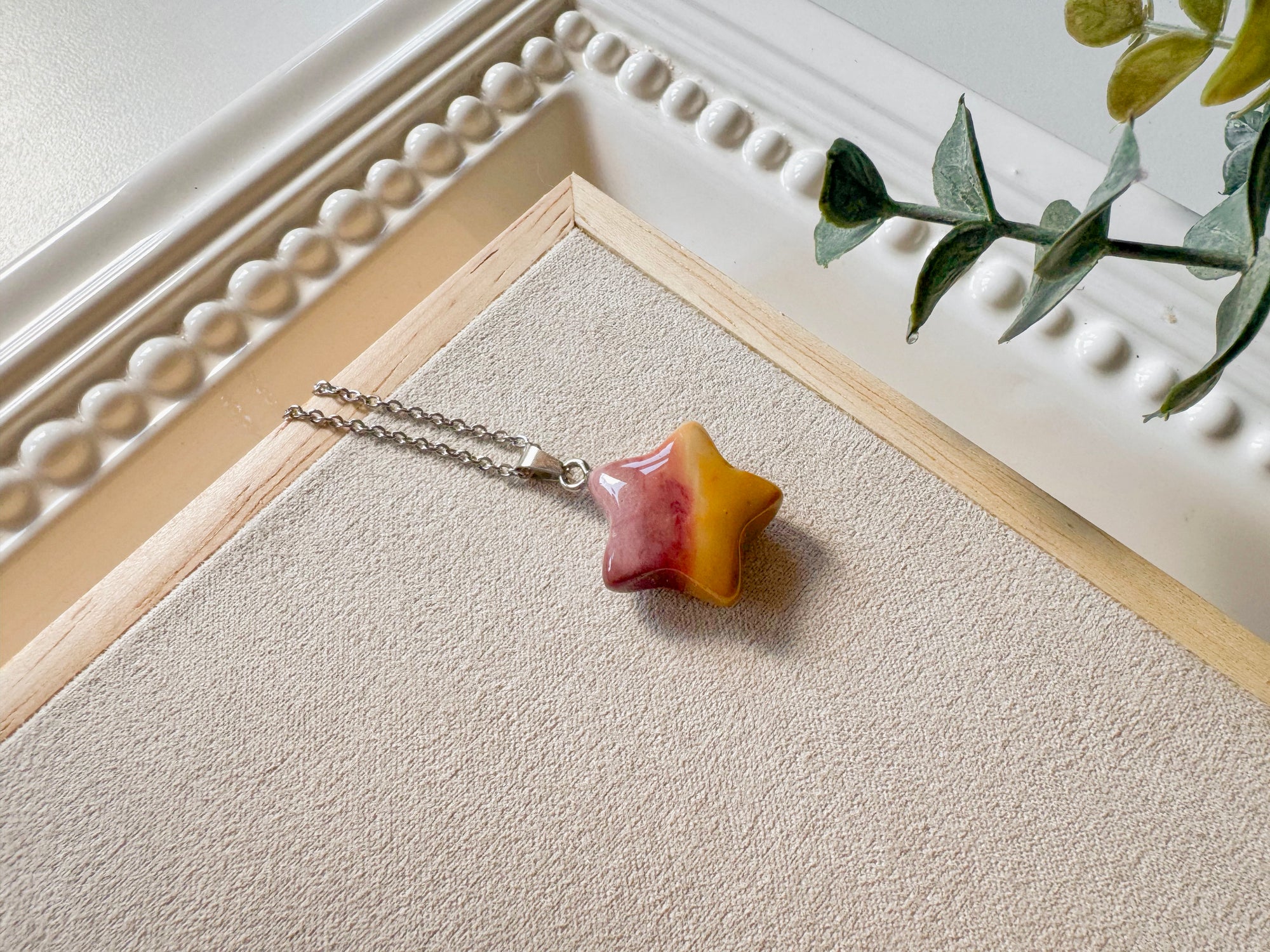 Crystal Crescent Star Necklace