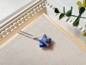 Crystal Crescent Star Necklace