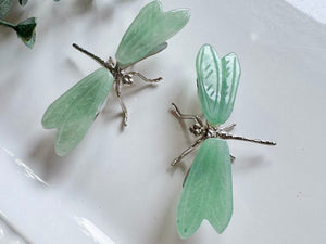 Crystal Dragonfly Wings with Metal Accent Body