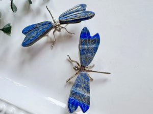 Crystal Dragonfly Wings with Metal Accent Body