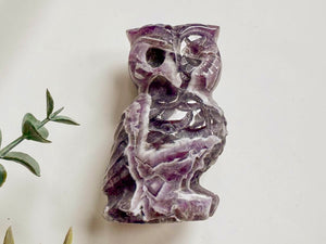 Crystal Owl Carving || 3"