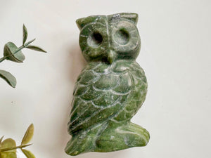 Crystal Owl Carving || 3"
