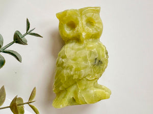 Crystal Owl Carving || 3"