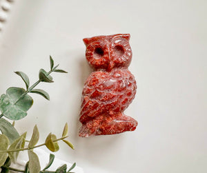 Crystal Owl Carving || 3"
