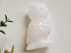Crystal Owl Carving || 3"