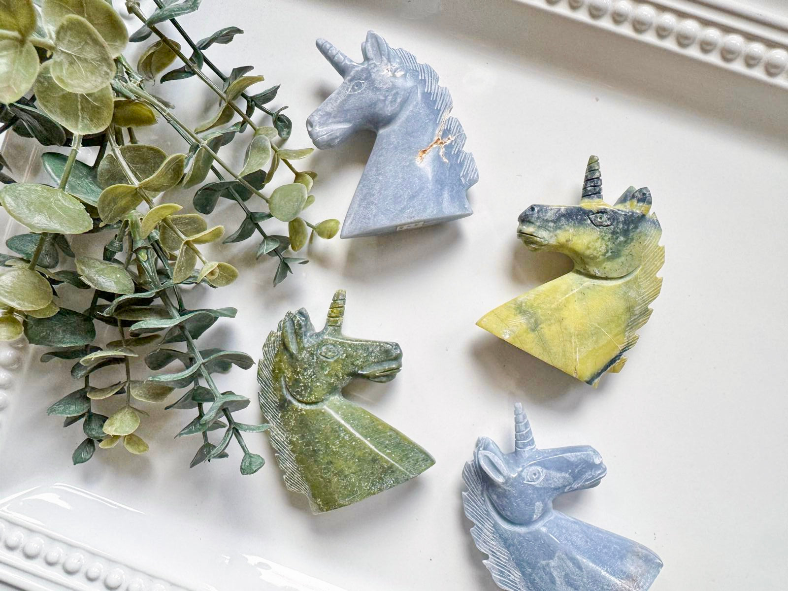 Crystal Unicorn Carvings || Peru