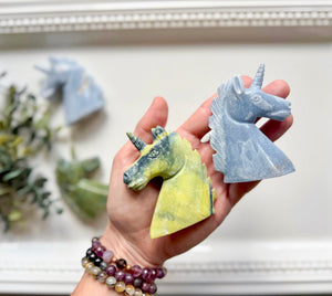 Crystal Unicorn Carvings || Peru