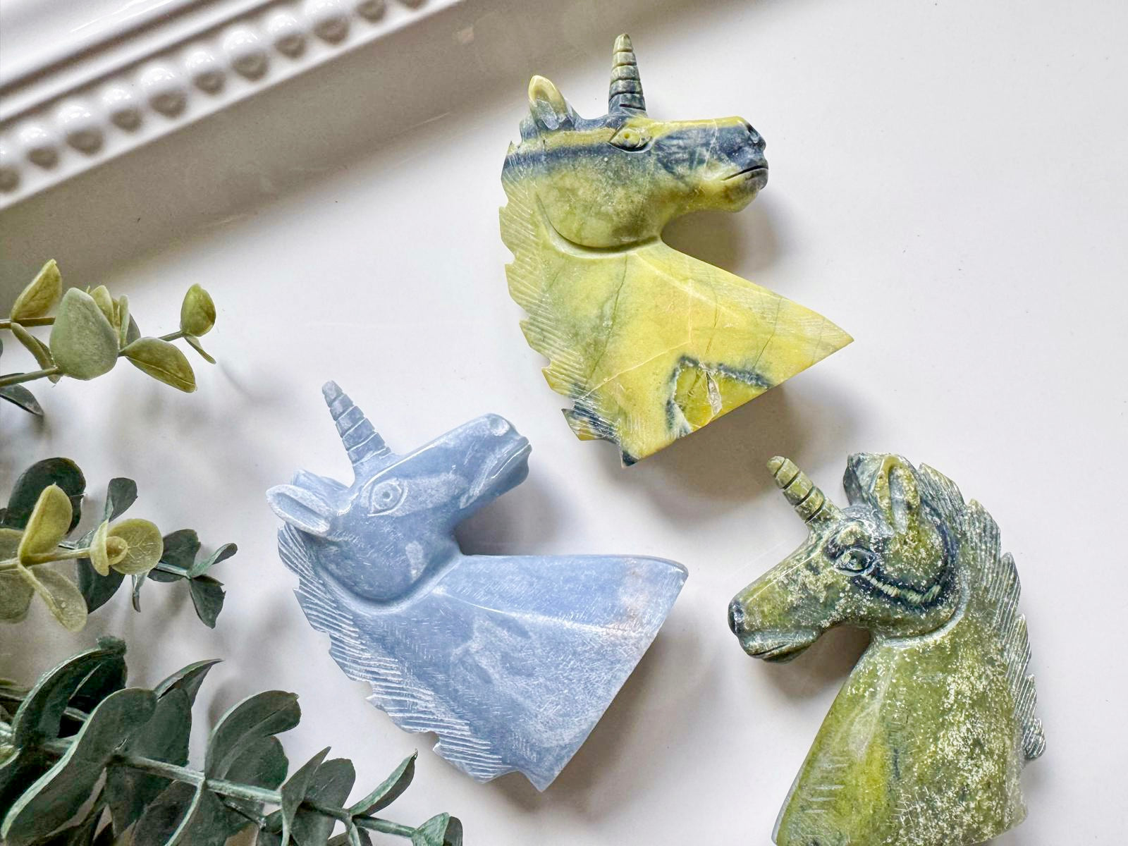 Crystal Unicorn Carvings || Peru