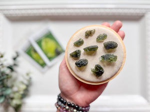 Moldavite with Card