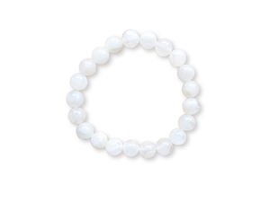 December Bracelet Stack || Turquoise & Moonstone Beaded Bracelet || Reiki Infused