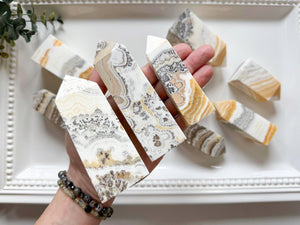 Dendritic Orange Calcite Point
