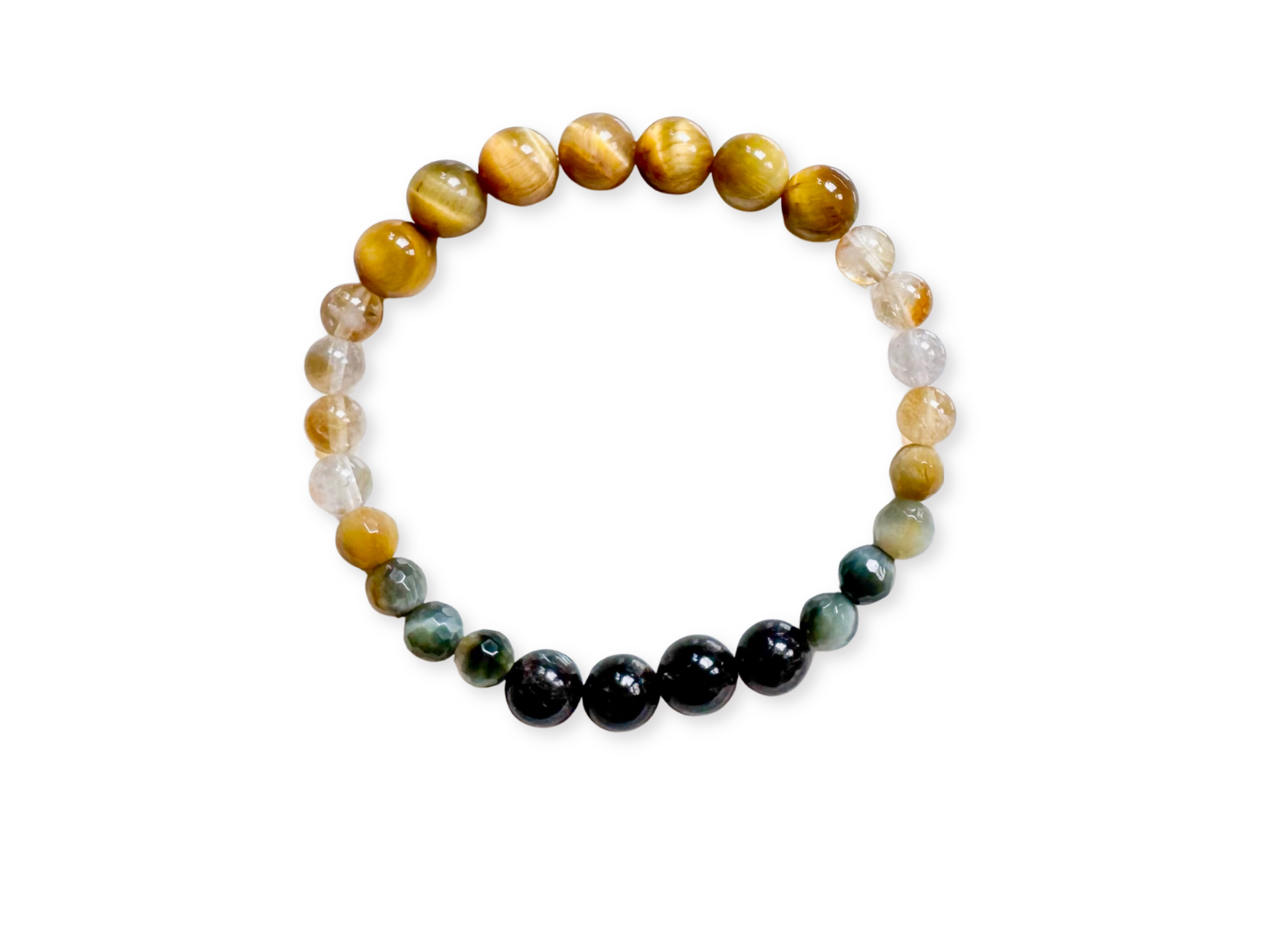 Denver Gem Show Exclusive || Blue & Golden Tiger Eye, Citrine & Astrophyllite
