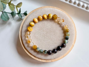 Denver Gem Show Exclusive || Blue & Golden Tiger Eye, Citrine & Astrophyllite