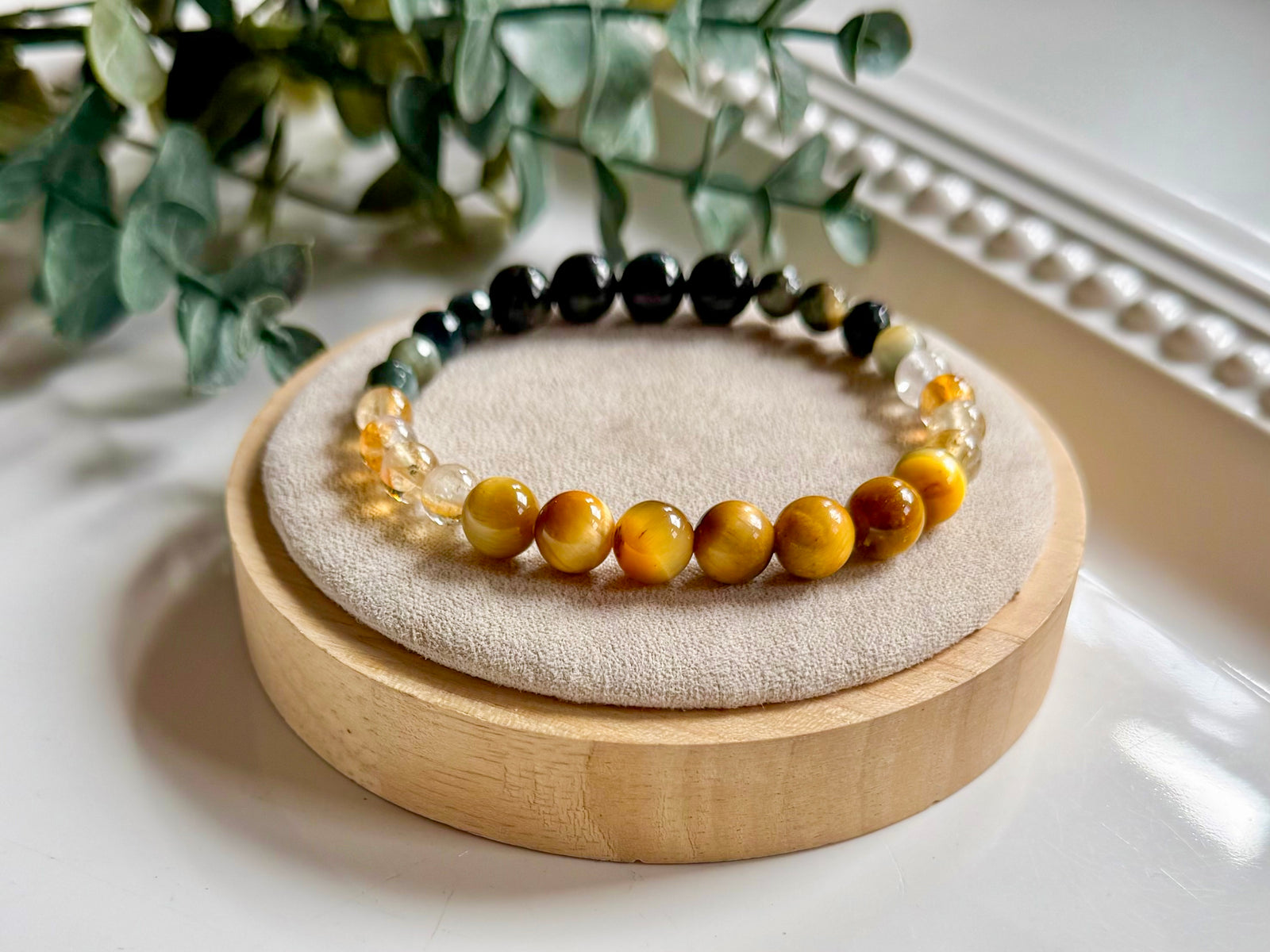Denver Gem Show Exclusive || Blue & Golden Tiger Eye, Citrine & Astrophyllite